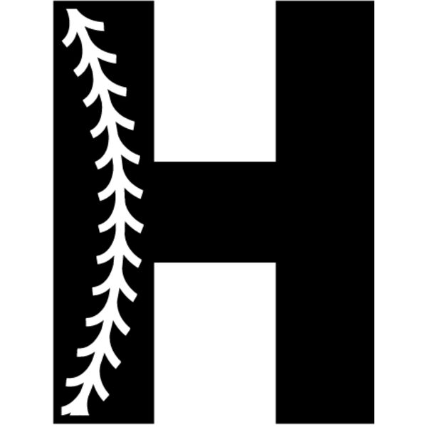 Baseball Alphabet H left Thumbnail