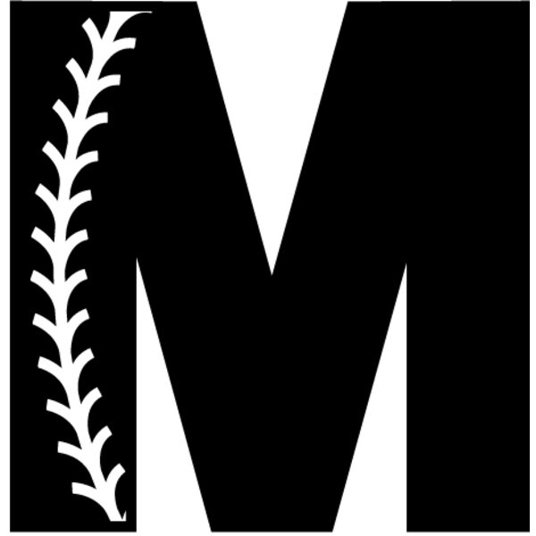 Baseball Alphabet M right Thumbnail
