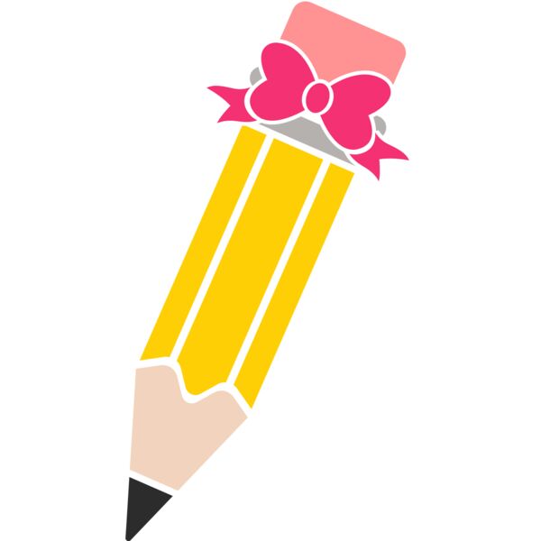 Pencil Monogram Bow Thumbnail